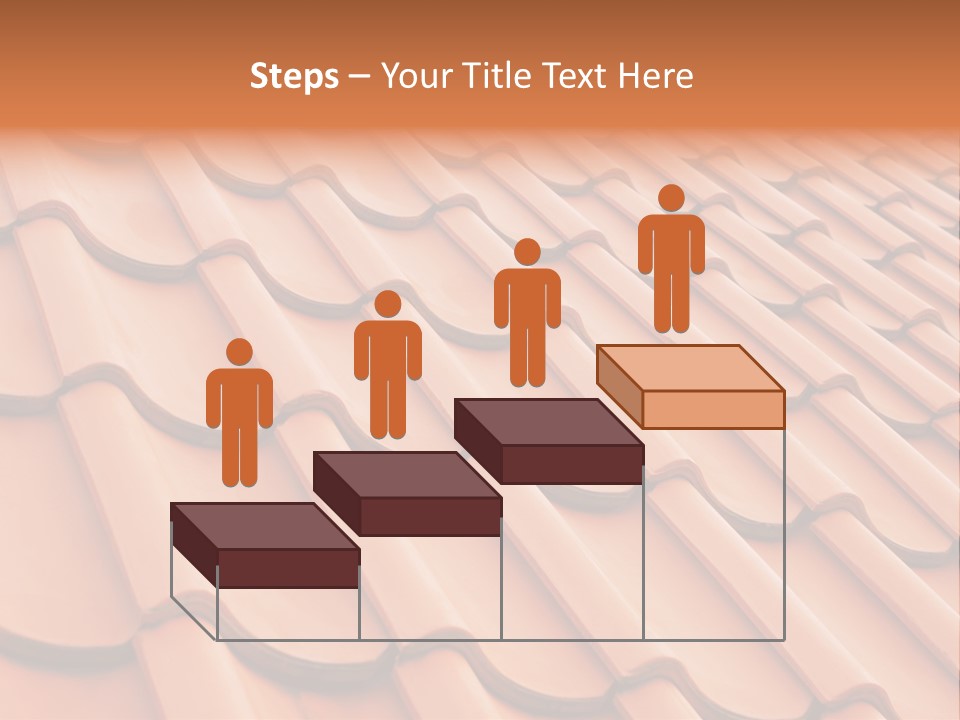 A Red Tile Roof With A Name Of Presentation PowerPoint Template