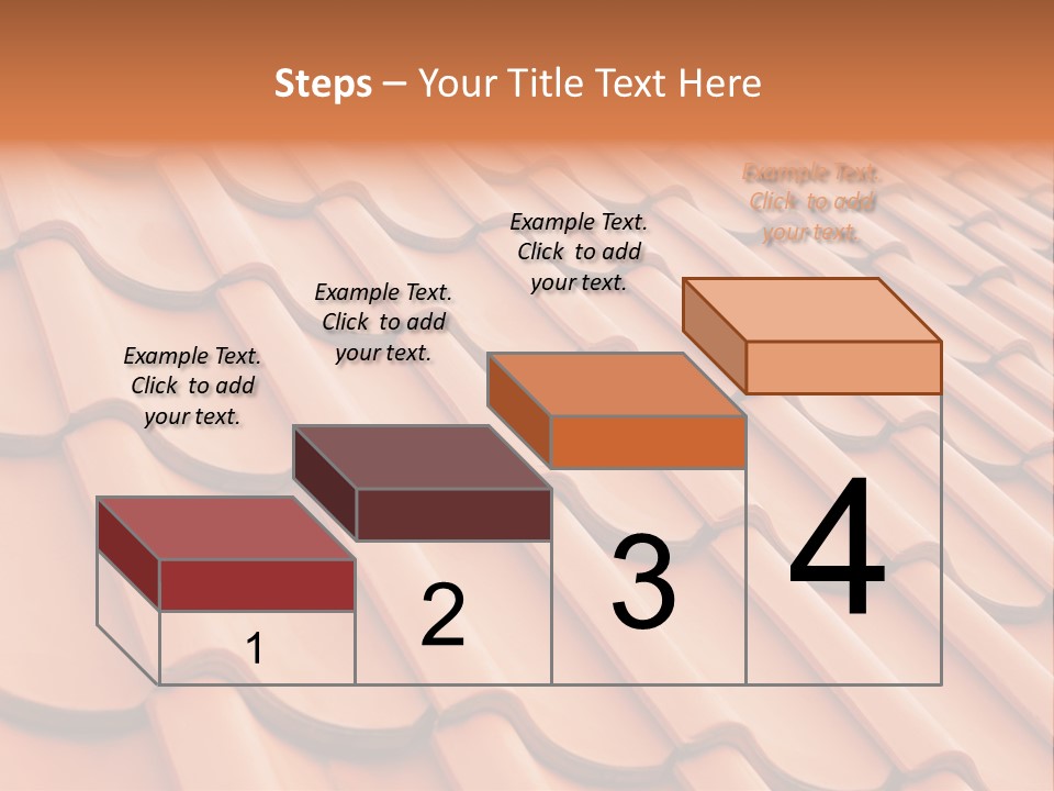 A Red Tile Roof With A Name Of Presentation PowerPoint Template