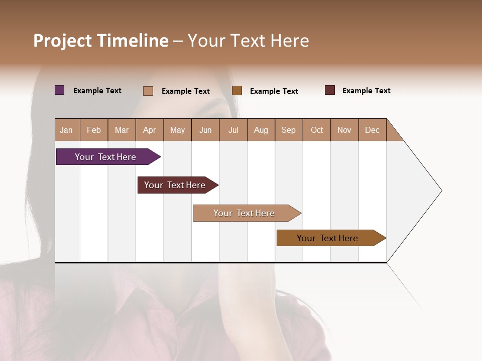 A Young Woman Is Very Nervous And Have Bad Habit By Biting Her Fingernail. PowerPoint Template
