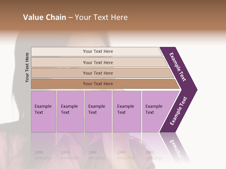 A Young Woman Is Very Nervous And Have Bad Habit By Biting Her Fingernail. PowerPoint Template