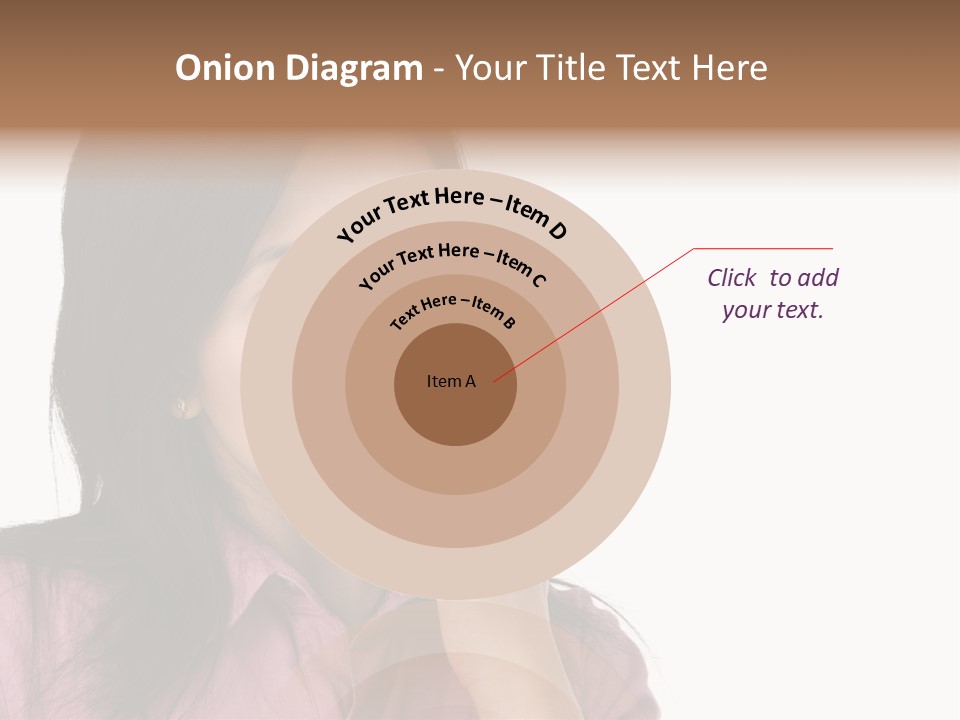 A Young Woman Is Very Nervous And Have Bad Habit By Biting Her Fingernail. PowerPoint Template