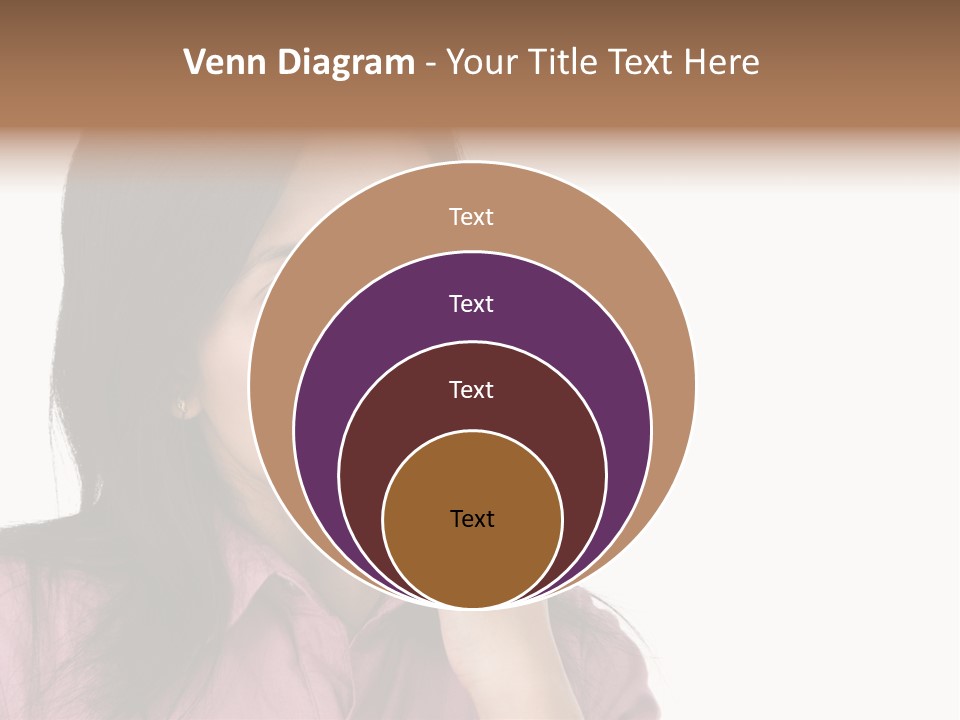 A Young Woman Is Very Nervous And Have Bad Habit By Biting Her Fingernail. PowerPoint Template