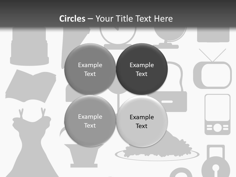 Silhouettes Web Icons PowerPoint Template
