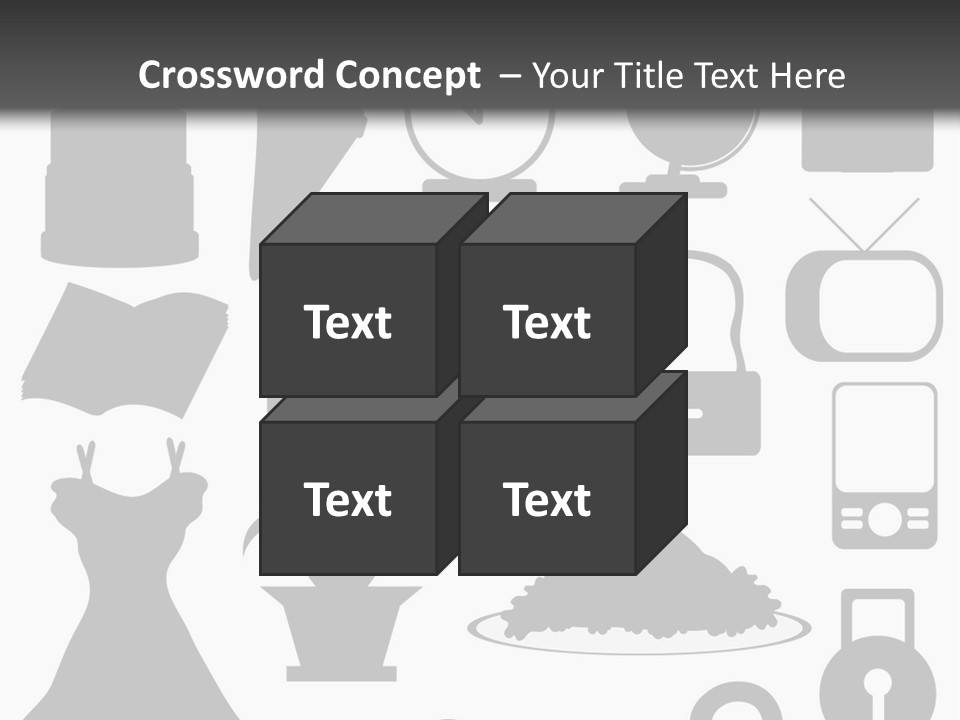Silhouettes Web Icons PowerPoint Template