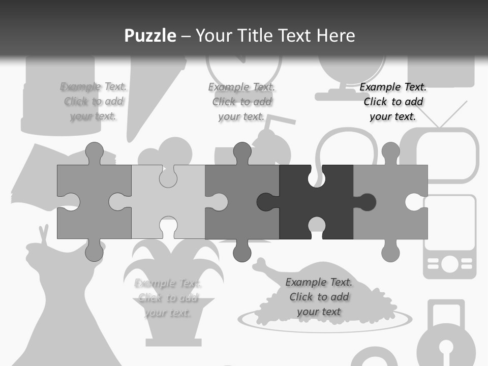 Silhouettes Web Icons PowerPoint Template