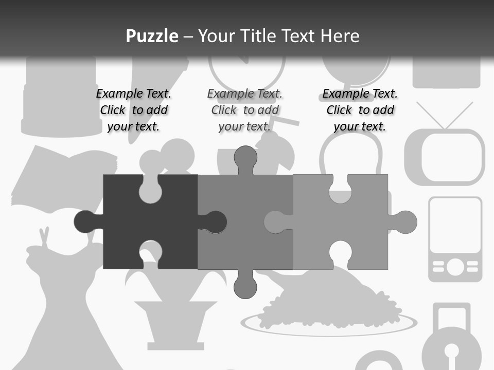 Silhouettes Web Icons PowerPoint Template