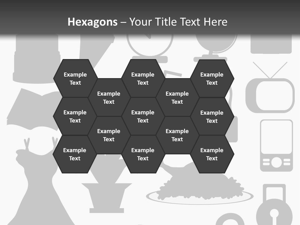 Silhouettes Web Icons PowerPoint Template