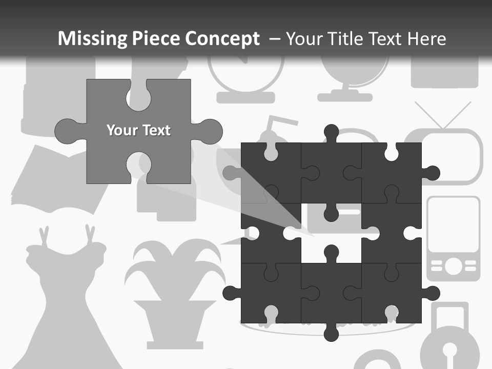 Silhouettes Web Icons PowerPoint Template