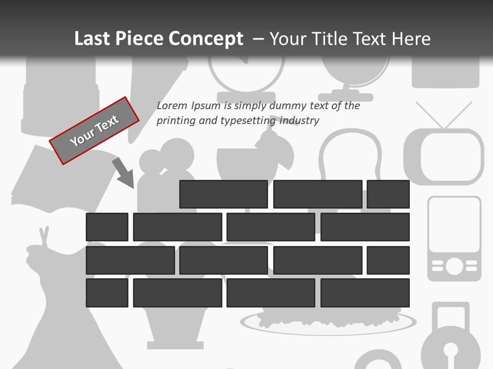 Silhouettes Web Icons PowerPoint Template