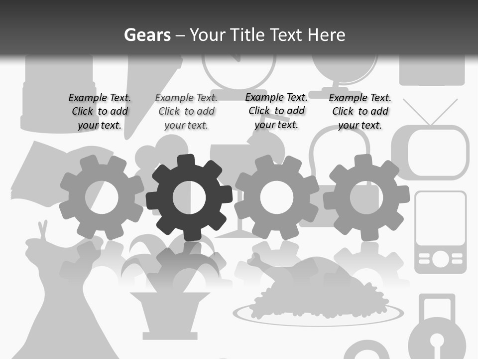 Silhouettes Web Icons PowerPoint Template