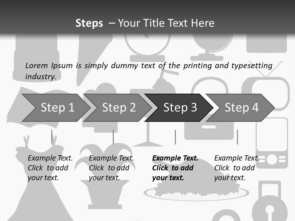Silhouettes Web Icons PowerPoint Template