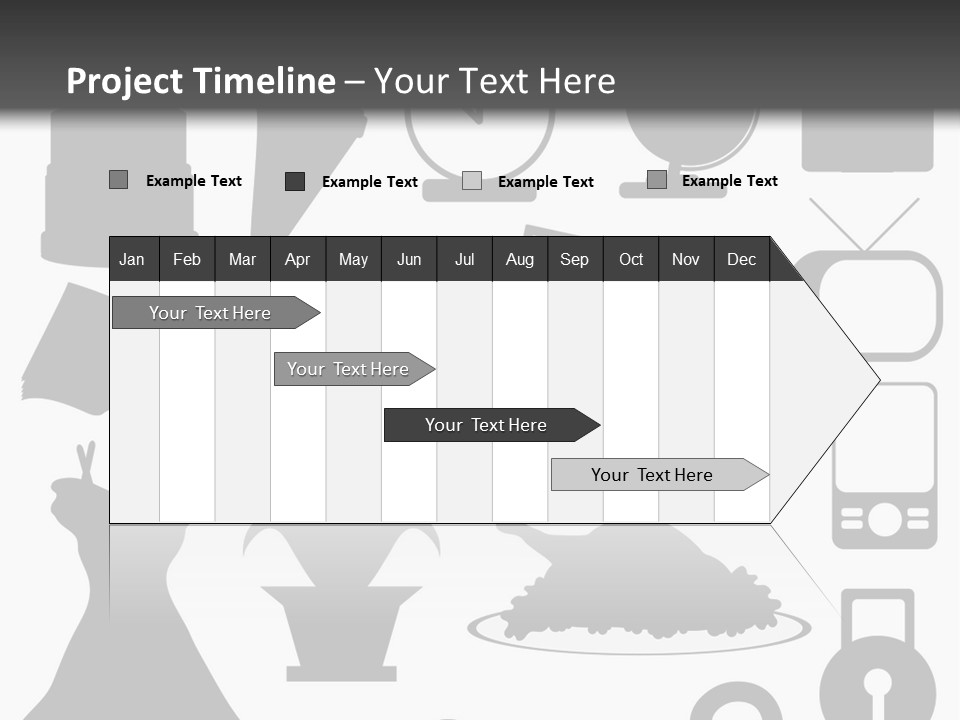 Silhouettes Web Icons PowerPoint Template