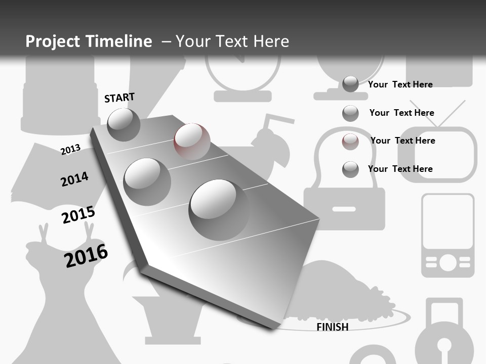 Silhouettes Web Icons PowerPoint Template