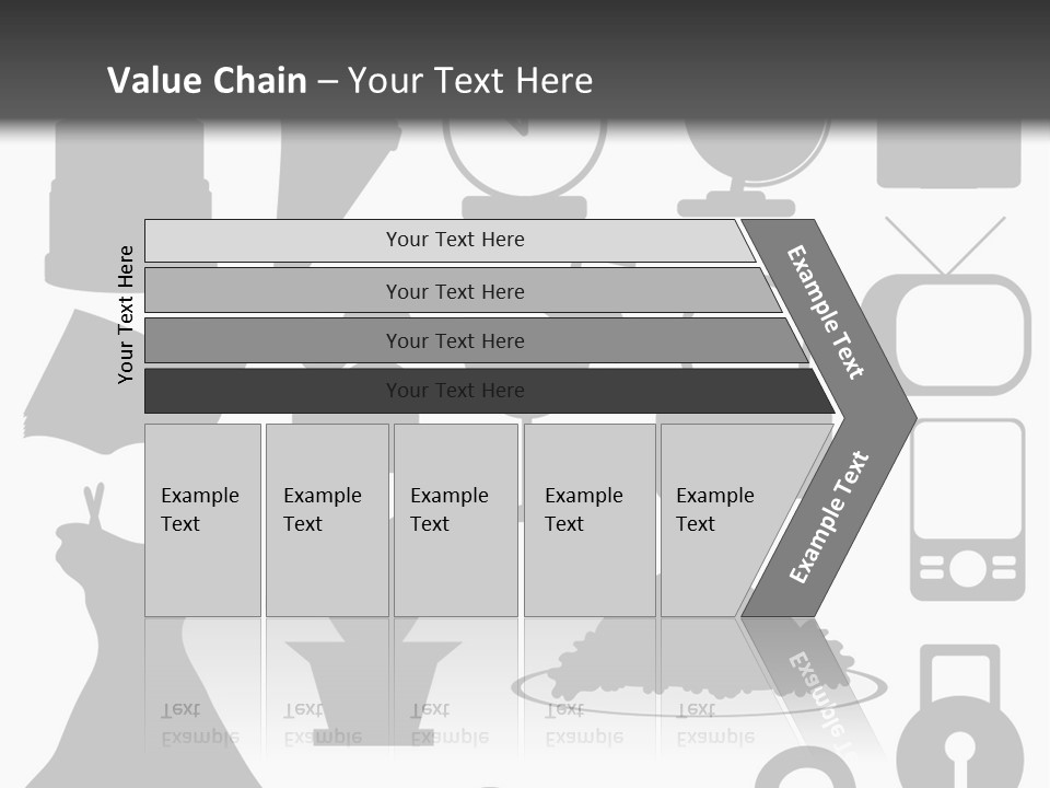 Silhouettes Web Icons PowerPoint Template