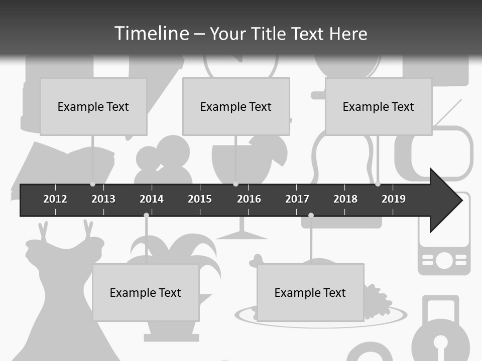 Silhouettes Web Icons PowerPoint Template