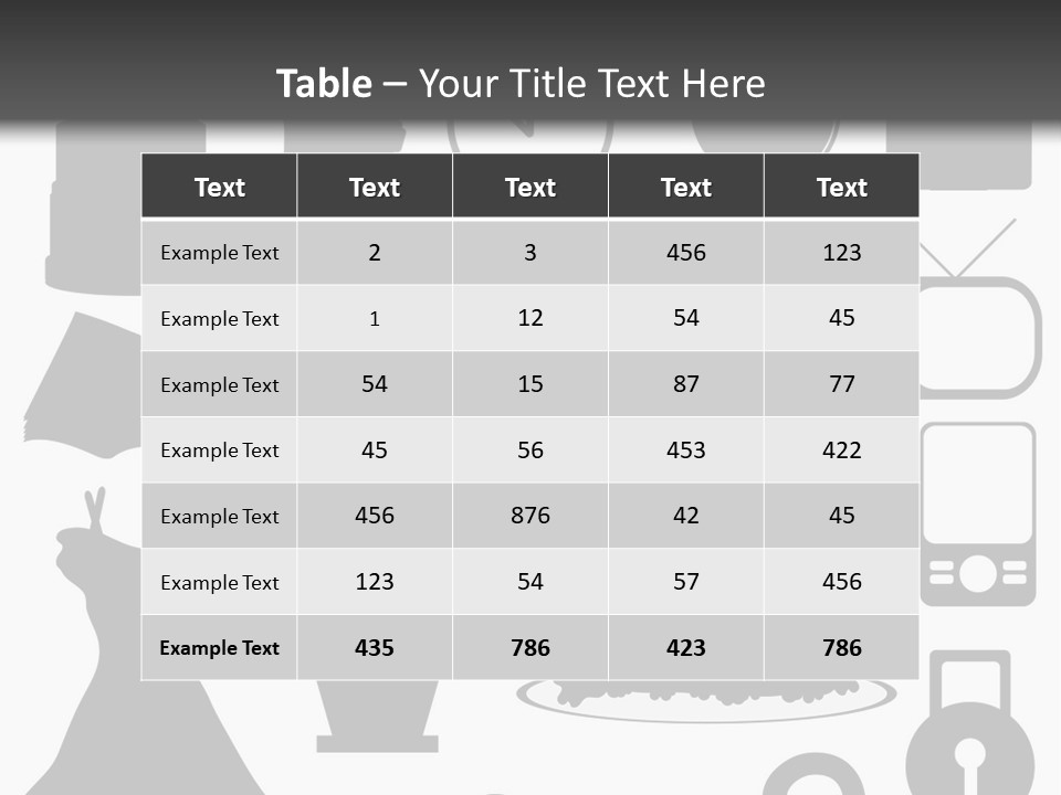 Silhouettes Web Icons PowerPoint Template