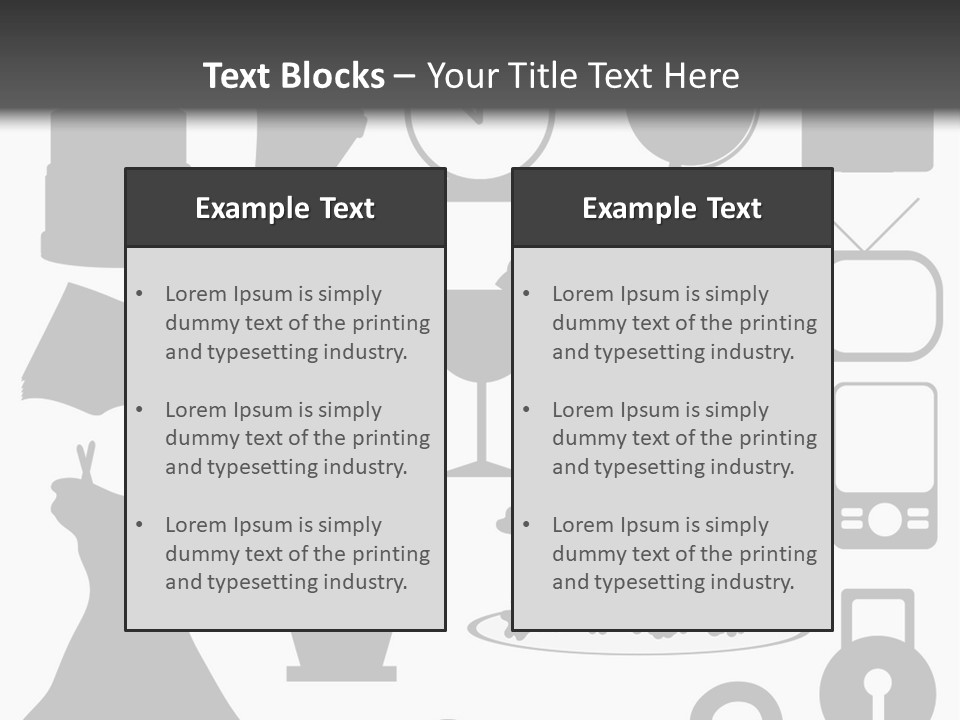 Silhouettes Web Icons PowerPoint Template