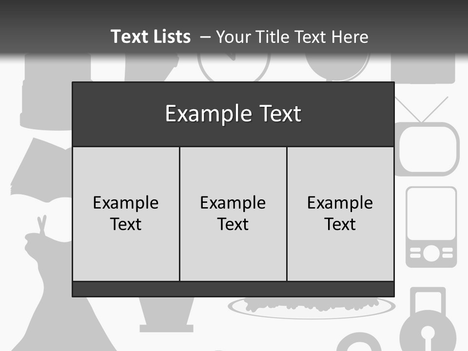 Silhouettes Web Icons PowerPoint Template