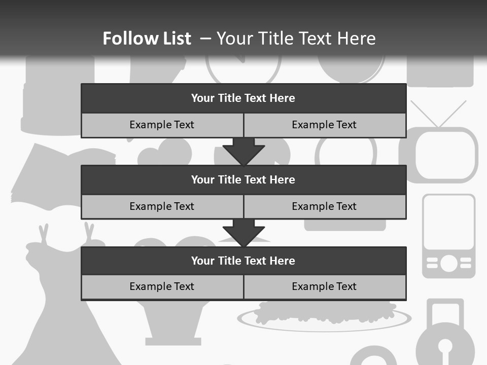 Silhouettes Web Icons PowerPoint Template