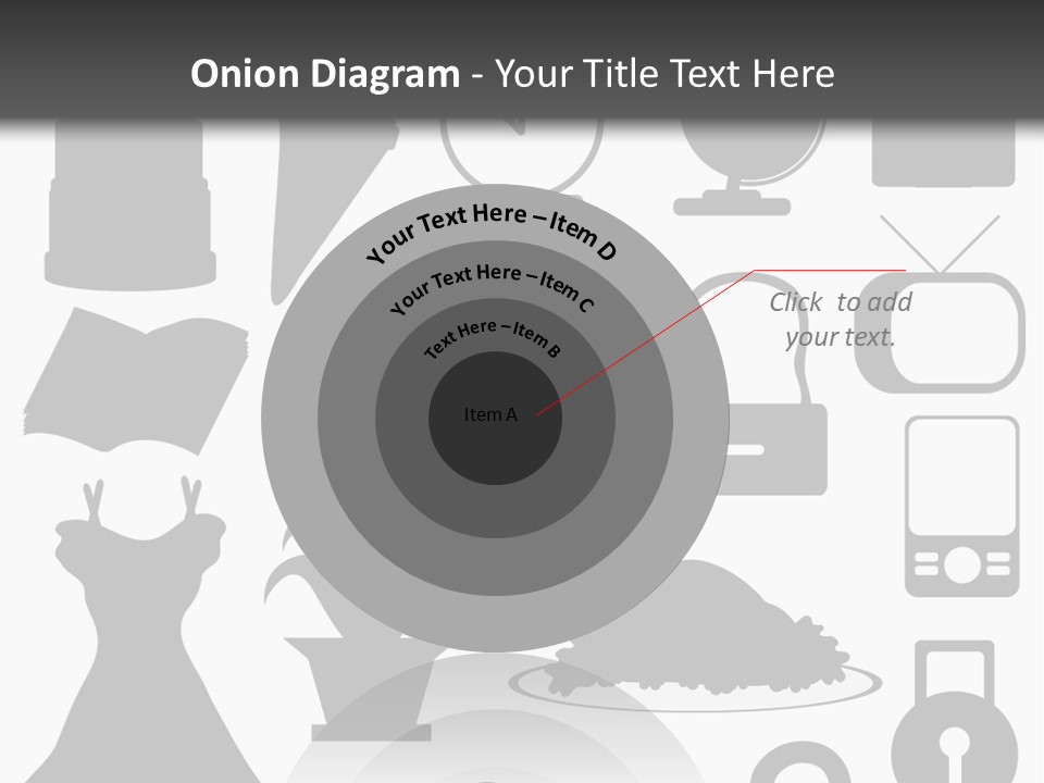Silhouettes Web Icons PowerPoint Template
