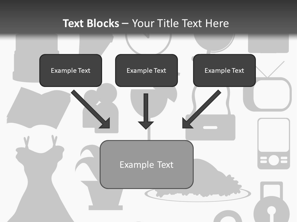 Silhouettes Web Icons PowerPoint Template