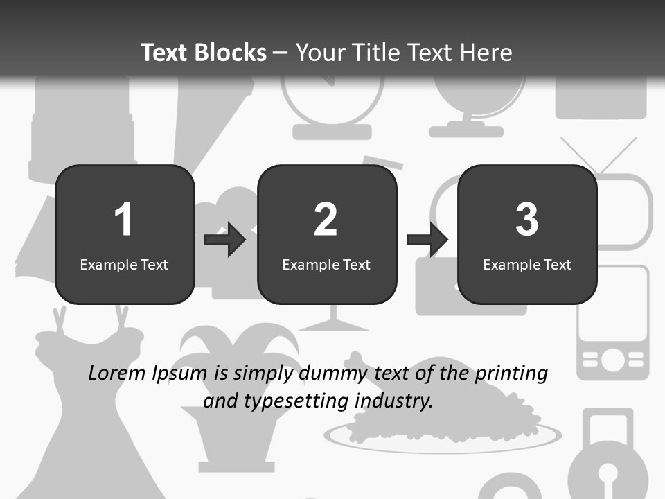 Silhouettes Web Icons PowerPoint Template