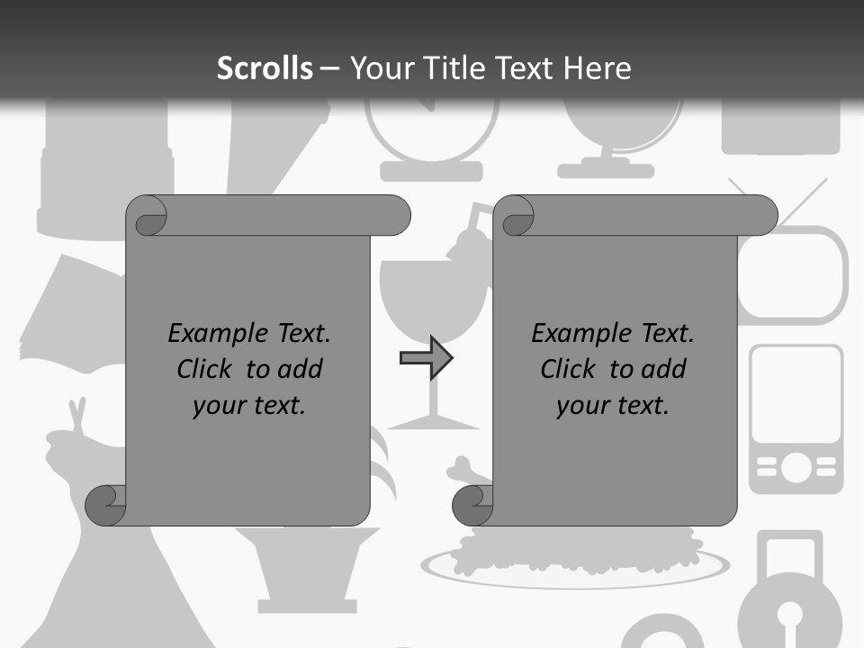 Silhouettes Web Icons PowerPoint Template