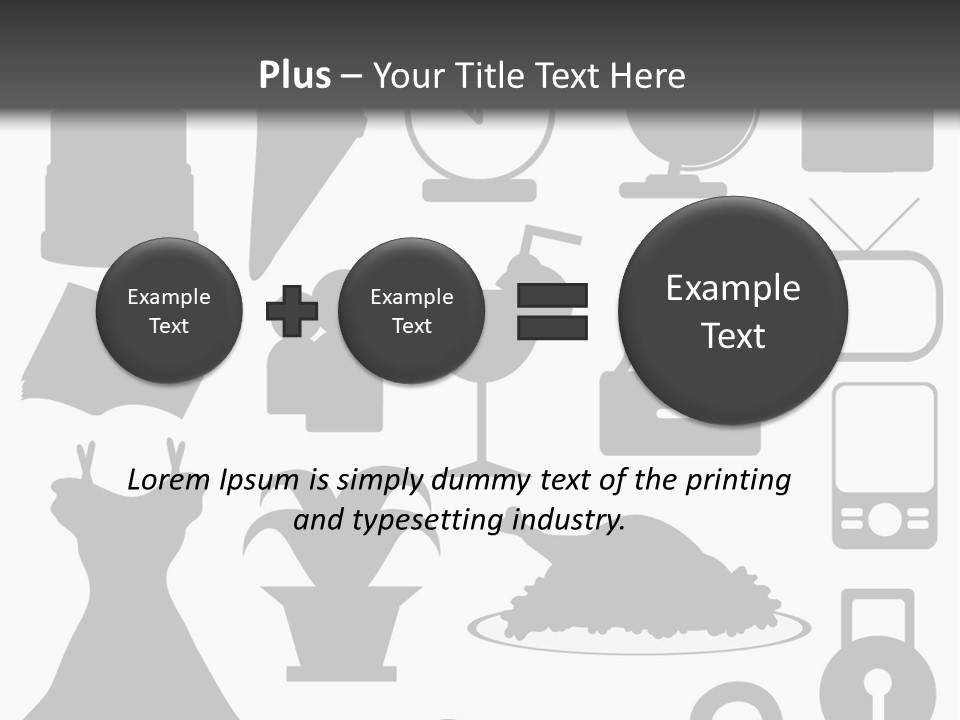 Silhouettes Web Icons PowerPoint Template