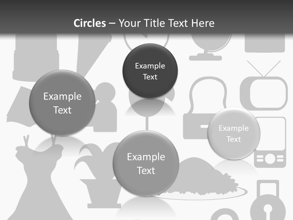 Silhouettes Web Icons PowerPoint Template