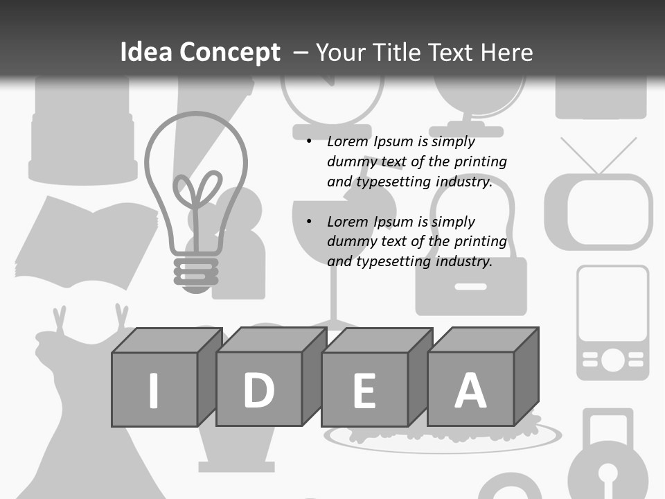 Silhouettes Web Icons PowerPoint Template