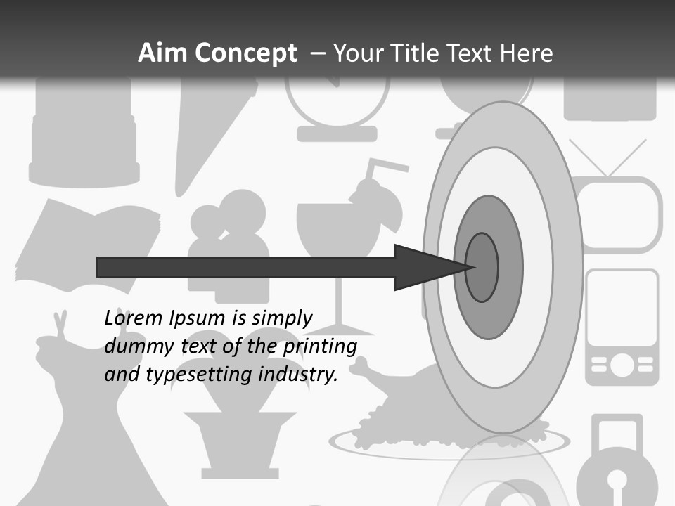 Silhouettes Web Icons PowerPoint Template