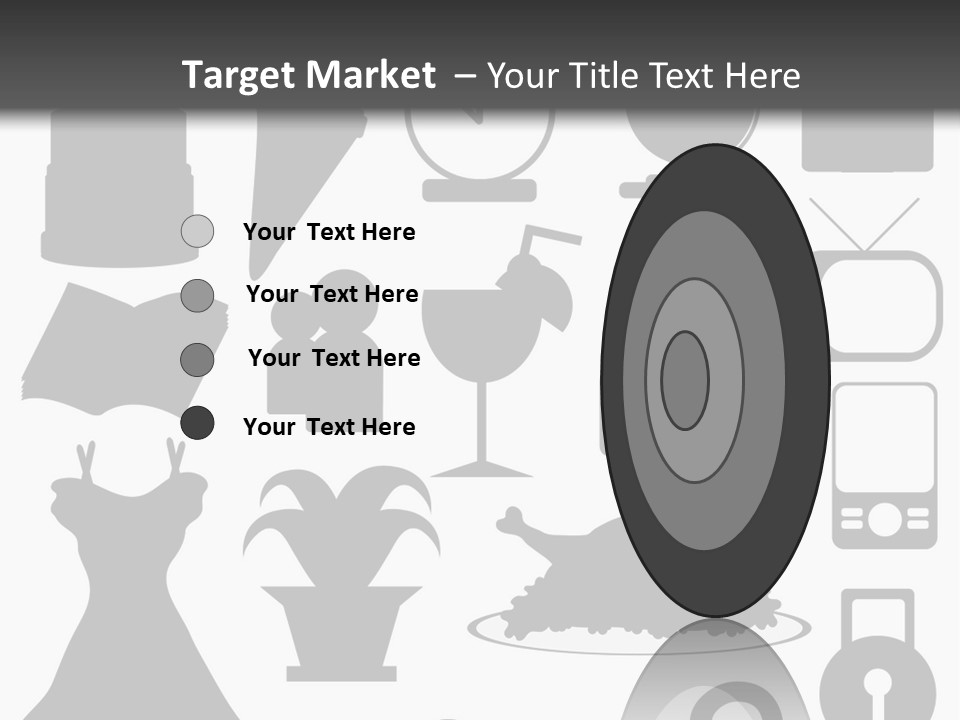 Silhouettes Web Icons PowerPoint Template