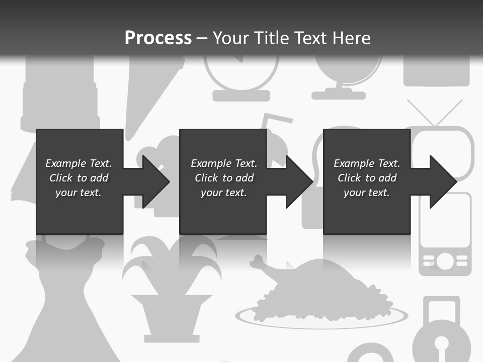 Silhouettes Web Icons PowerPoint Template