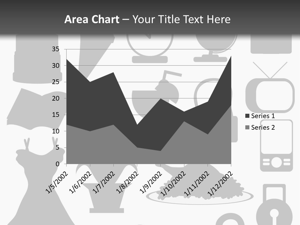Silhouettes Web Icons PowerPoint Template
