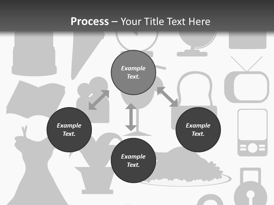 Silhouettes Web Icons PowerPoint Template