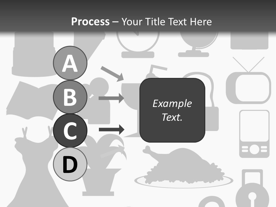 Silhouettes Web Icons PowerPoint Template