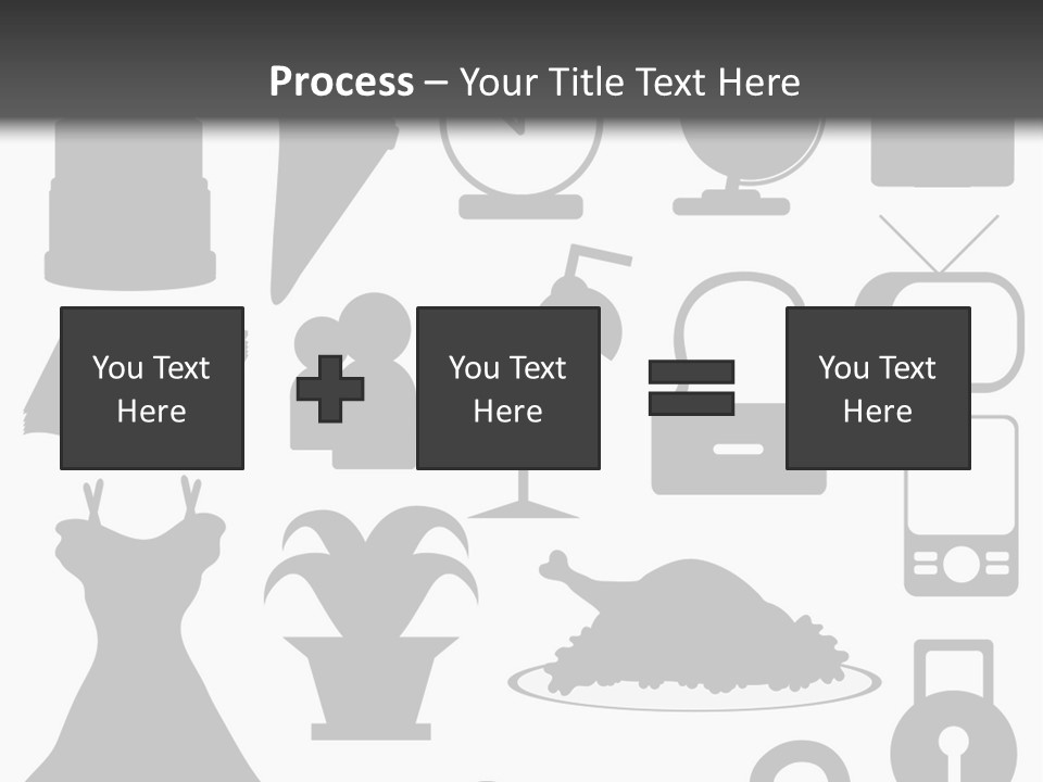 Silhouettes Web Icons PowerPoint Template