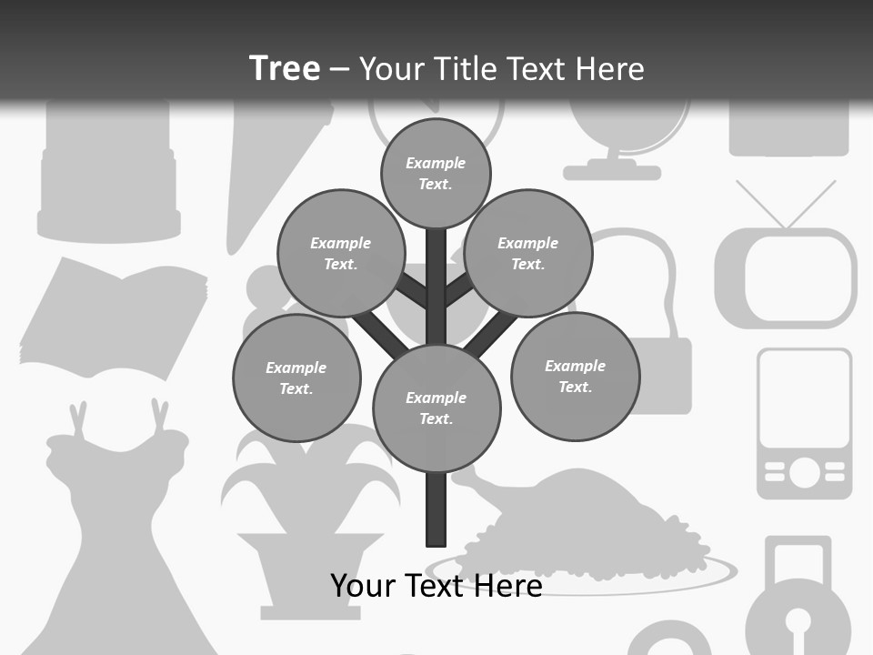 Silhouettes Web Icons PowerPoint Template