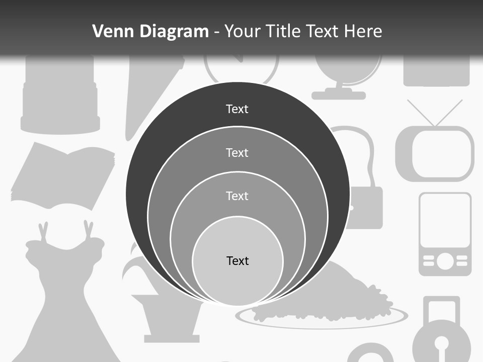 Silhouettes Web Icons PowerPoint Template