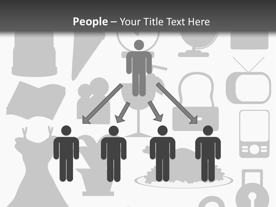 Silhouettes Web Icons PowerPoint Template
