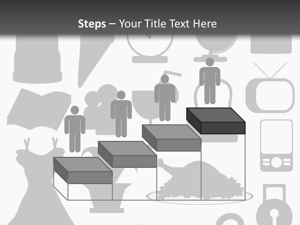 Silhouettes Web Icons PowerPoint Template