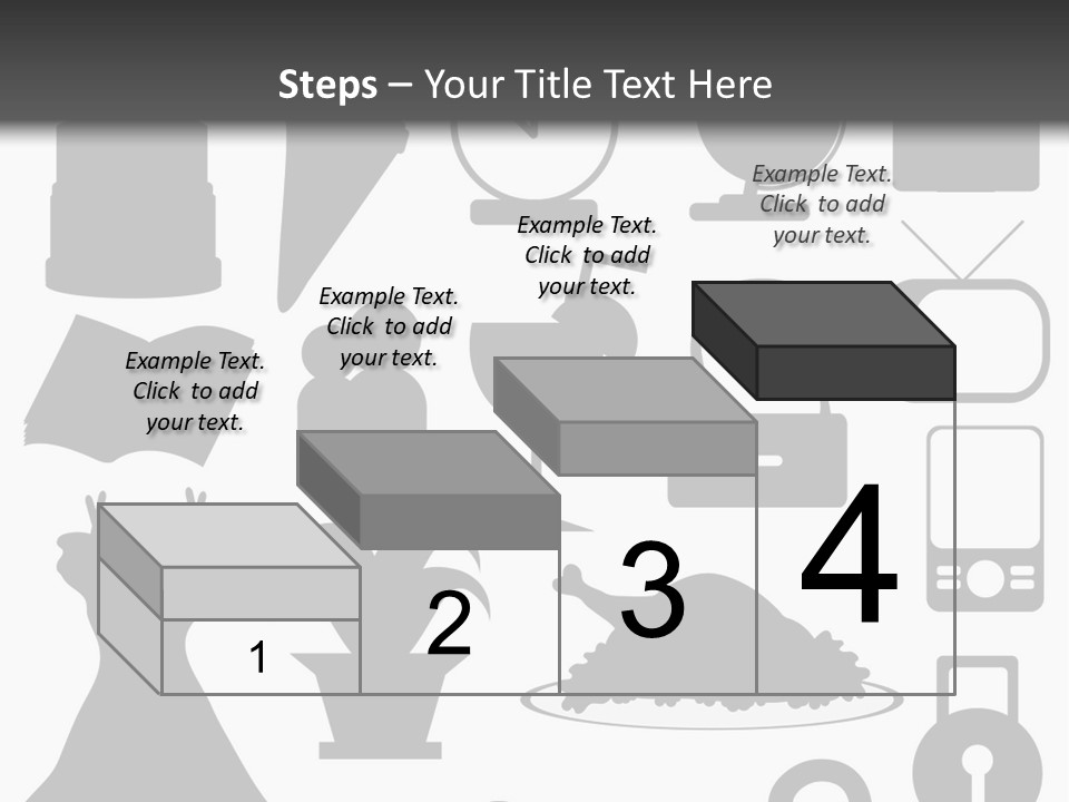 Silhouettes Web Icons PowerPoint Template