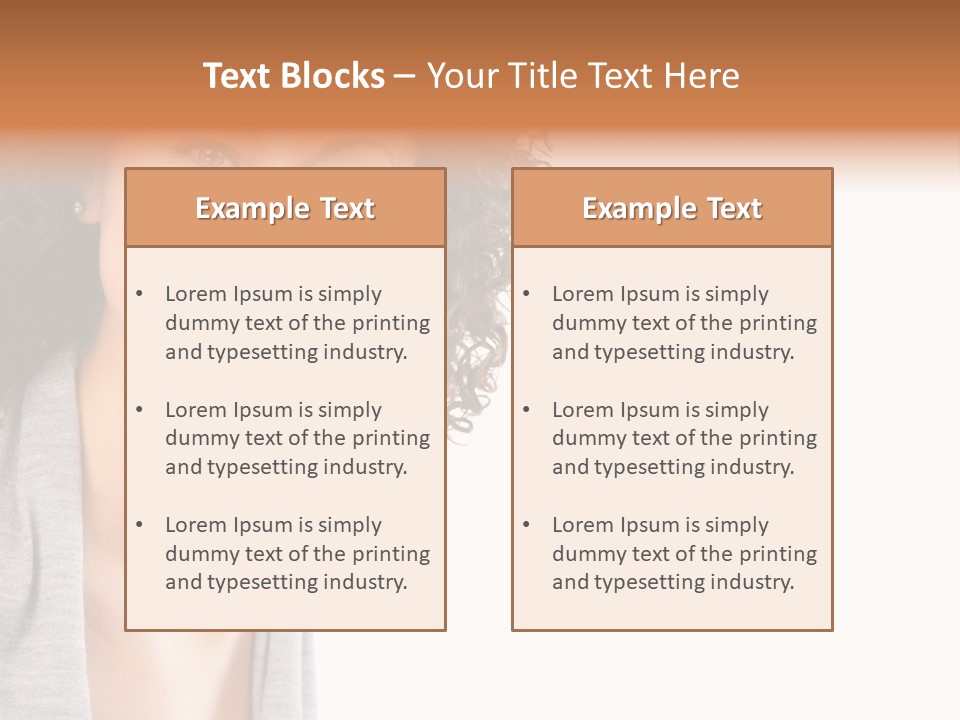 Beautiful Young Smiling Woman. Isolated Over White Background PowerPoint Template