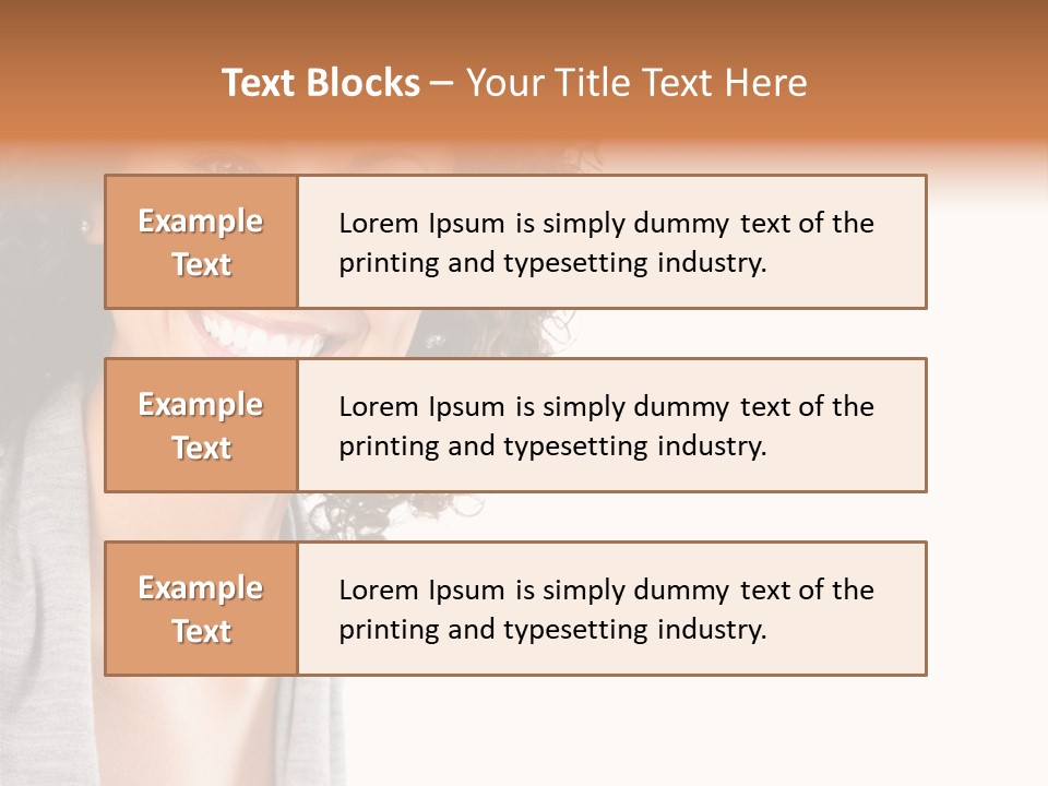 Beautiful Young Smiling Woman. Isolated Over White Background PowerPoint Template