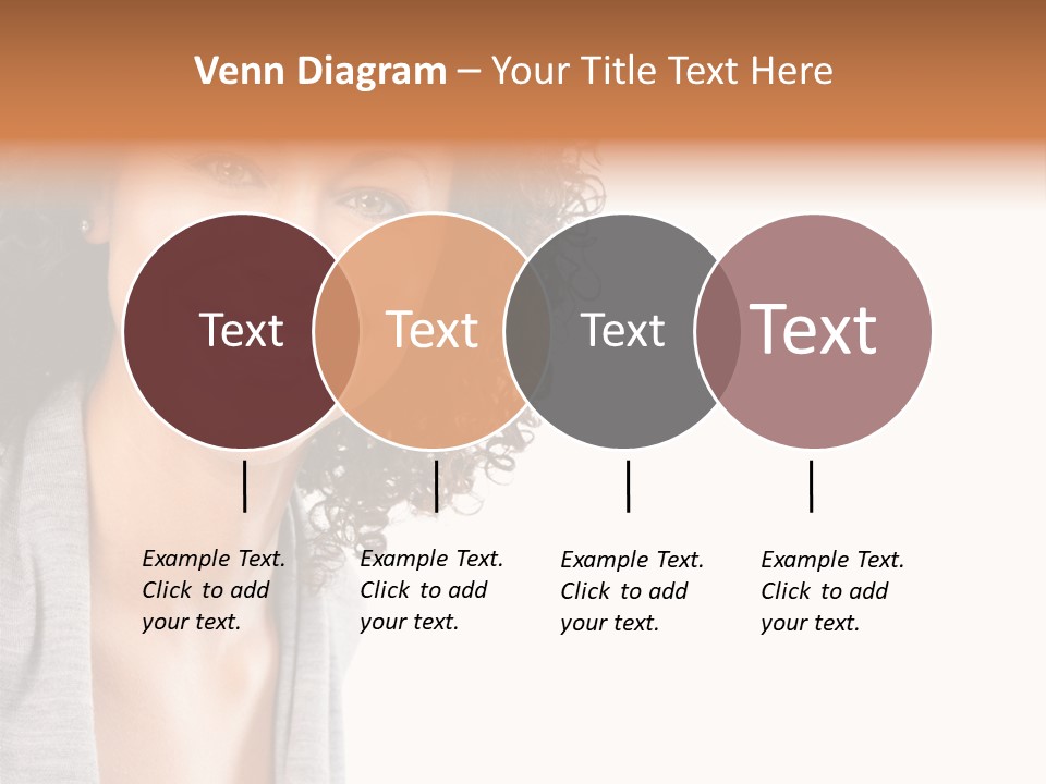 Beautiful Young Smiling Woman. Isolated Over White Background PowerPoint Template