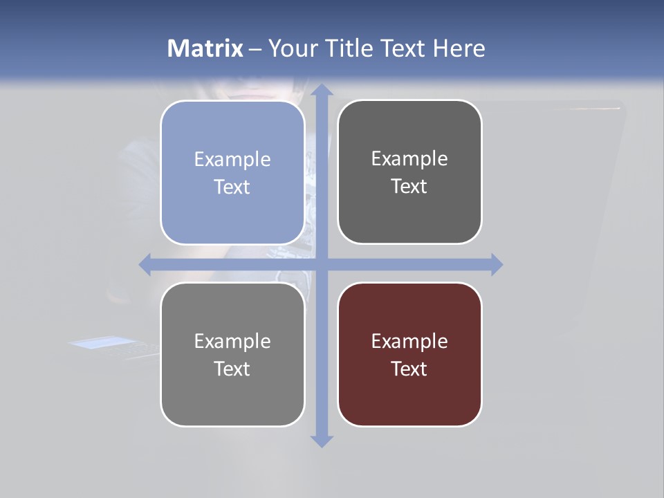 Funny Smiling Boy Spending Time With Notebook PowerPoint Template
