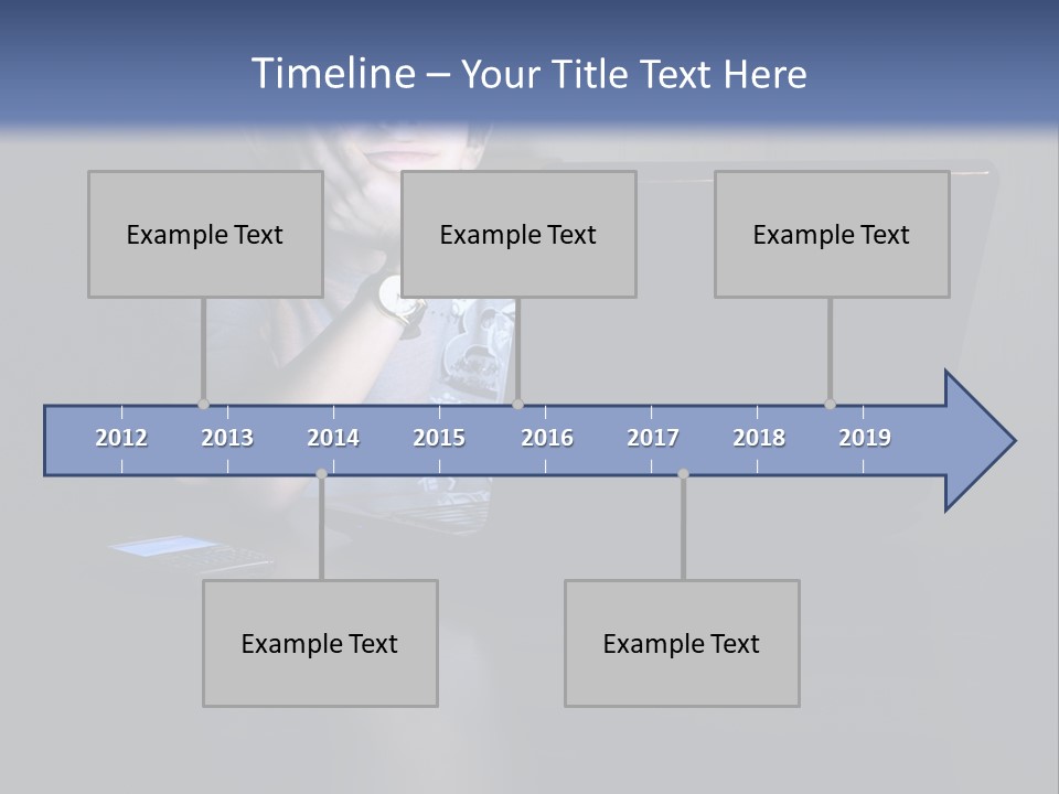 Funny Smiling Boy Spending Time With Notebook PowerPoint Template