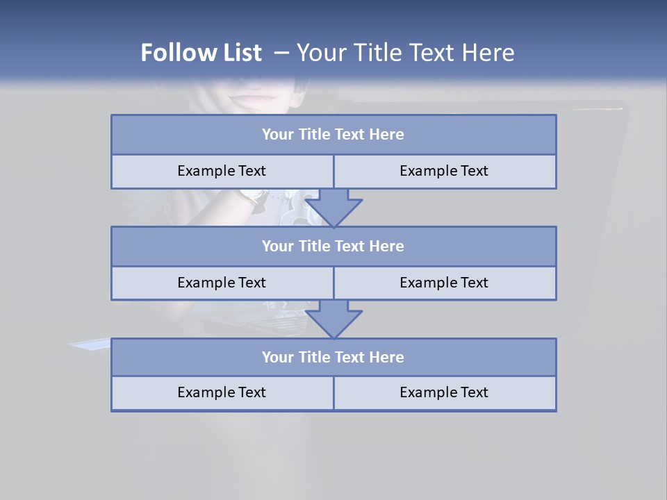 Funny Smiling Boy Spending Time With Notebook PowerPoint Template