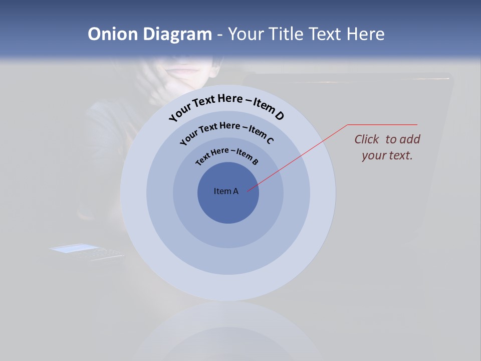 Funny Smiling Boy Spending Time With Notebook PowerPoint Template