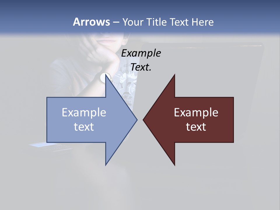 Funny Smiling Boy Spending Time With Notebook PowerPoint Template